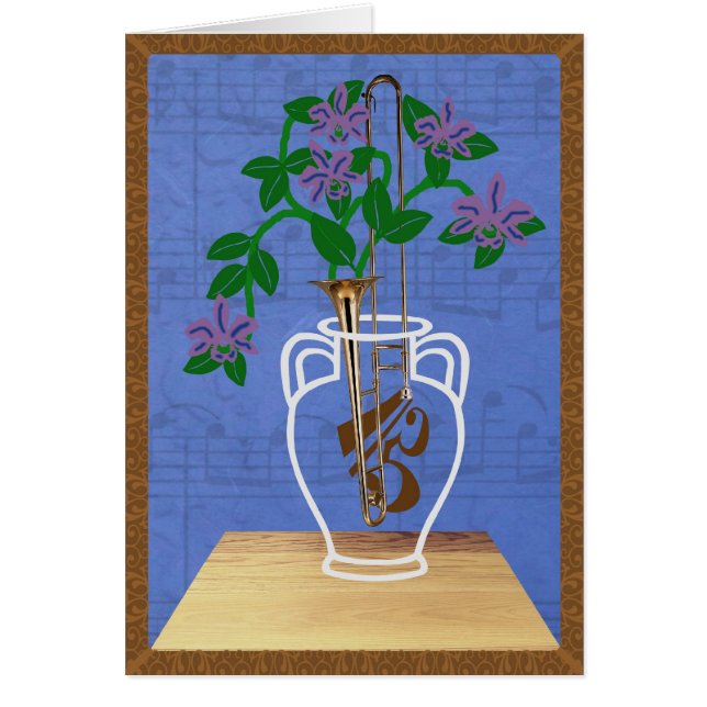 Cartão Trombone da estufa (Frente)