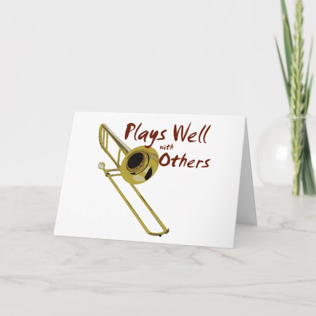 Cartão Trombone joga bem (Frente)