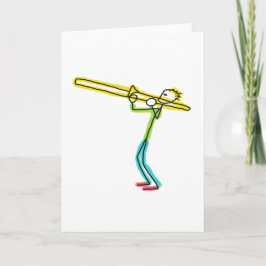 Cartão Trombone Stickman