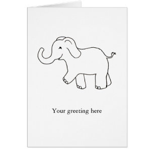 Cartão Tronco acima da arte simples bonito afortunada