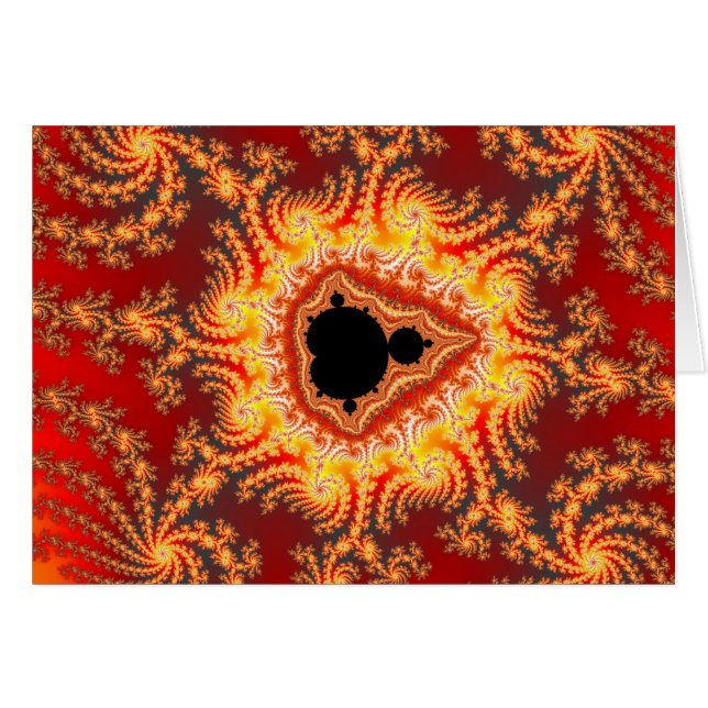 Cartão Trono Da Satã - Placa Fractal (Frente Horizontal)