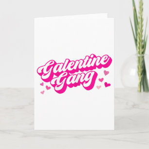 Cartão Tropa do Galentines Dia do Galentines Roupa Combin