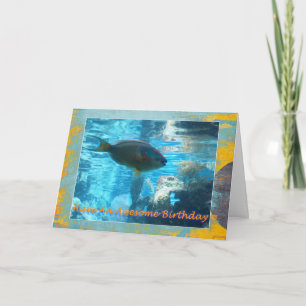 Cartão Tropical Fish Birthday Card