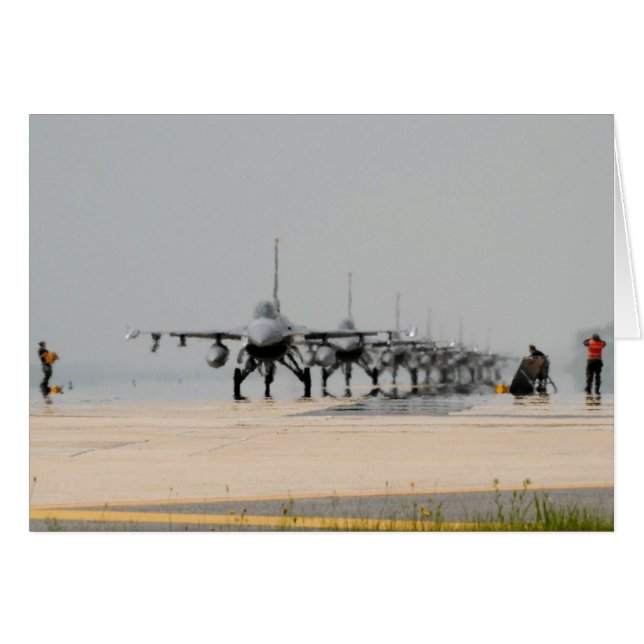 CARTÃO TROVÃO F-16 (Frente Horizontal)