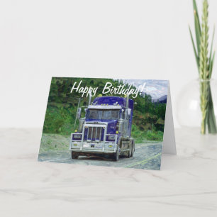 Cartão TRUCK Driver Funny Trucker Birthday Cards