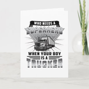 Cartão Trucker Truck Driver Trucks Lorry Funny Gift Idea