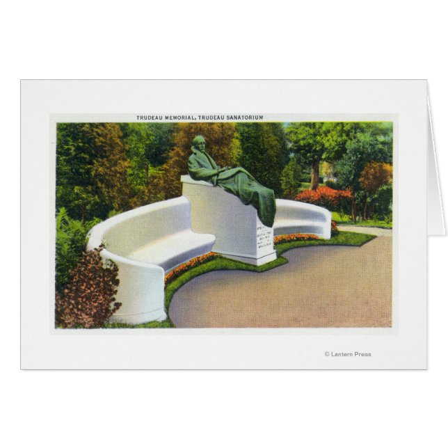Cartão Trudeau Memorial, Trudeau Sanatorium Scene (Frente Horizontal)