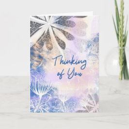 Cartão True Blue – Encorajamento Floral em Aquarela