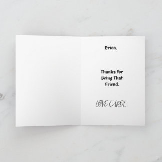 CARTÃO TRUE FRIENDS GREETING CARD