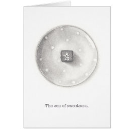 Cartão Trufa sobre a ilustração do lápis de placa