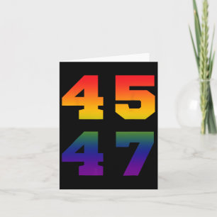 Cartão Trump 2024 45 47 Sinalizador do Orgulho Lgbt Rainb