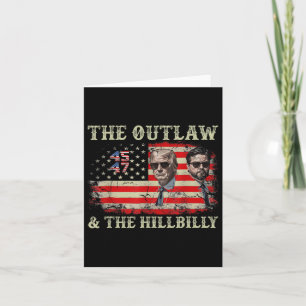 Cartão Trump 2024 Flag Outlaw Hillbilly J.d.vance 2024 Do
