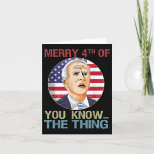 Cartão Trump 2024 Happy 4 De Julho Anti Biden Fath