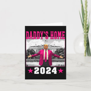 Cartão Trump 2024 Leve a América Ck Home Trump Pink