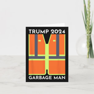 Cartão Trump 2024 Lixeiro Engraçado Lixo Patriotas Suport