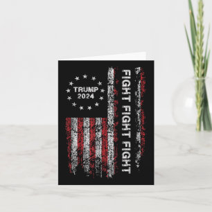 Cartão Trump 2024 Luta Contra A Luta - Presidente Trump