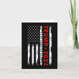 Cartão Trump 2024 Retome as Eleições Americanas (nas cost