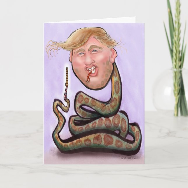 Cartão Trump 2025 Ano da Serpente (Frente)