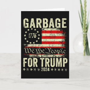 Cartão Trump 2025 Eleição Lixo Vote No Trump Presidir