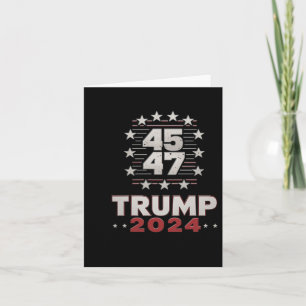 Cartão Trump 45 47 Você Errou Novamente Trump 2024 Bandei