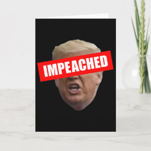 Cartão Trump 45 Presidente 3º Impeachment