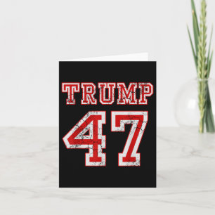 Cartão Trump 47 Eleições 2024 Homens Conservadores Republ