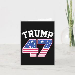 Cartão Trump 47 Presidente Eleita Inauguração Da América 