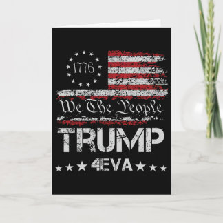 Cartão Trump 4eva Para Sempre 4 de Julho Amor Presidente