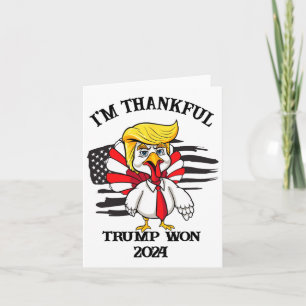 Cartão Trump Ação de Graças... Eu sou o Trump vencedor 1