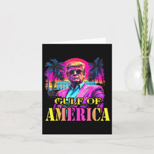 Cartão Trump Americano Golfo México Presidente Trump Somb