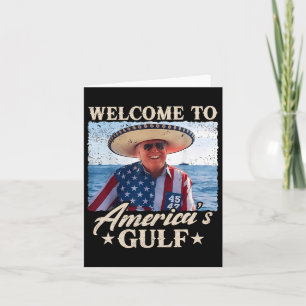 Cartão Trump America's Golfo México Presidente Trump Somb