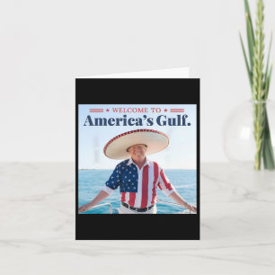Cartão Trump America's Golfo México Presidente Trump Somb