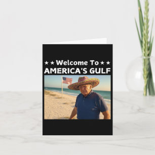 Cartão Trump America's Golfo México Presidente Trump Somb