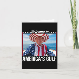 Cartão Trump America's Golfo México Presidente Trump Somb