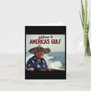 Cartão Trump America's Golfo México Presidente Trump Somb