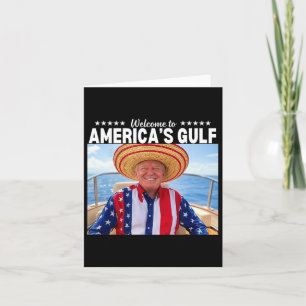Cartão Trump America's Golfo México Presidente Trump Somb