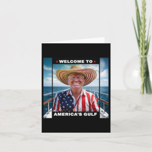 Cartão Trump America's Golfo México Presidente Trump Somb