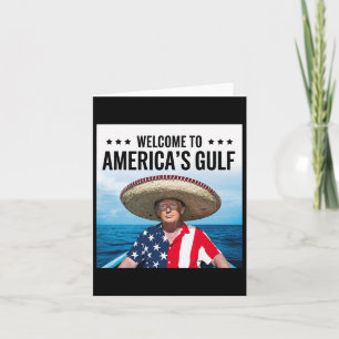 Cartão Trump America's Golfo México Presidente Trump Somb