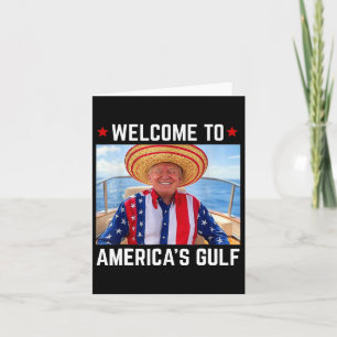 Cartão Trump America's Golfo México Presidente Trump Somb
