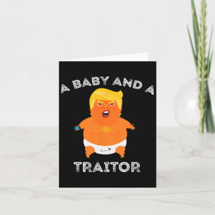 Cartão Trump Baby E Um Traidor Memória Engraçado