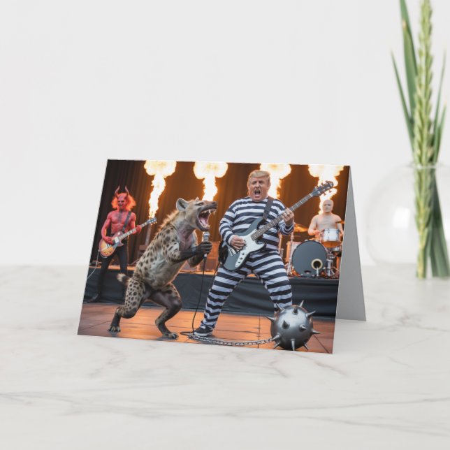Cartão Trump Band From Hell Greeting Card (Frente)