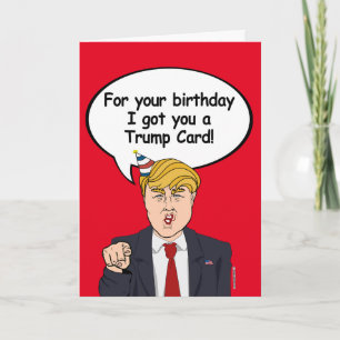 Cartão Trump Birthday Card - Para o seu aniversário eu te