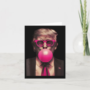 Cartão Trump Bubble Gum Funny
