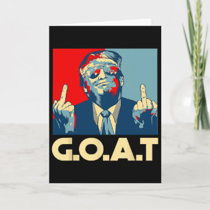 Cartão Trump Cabra 45º Presidente Dedo do Meio Eleição R