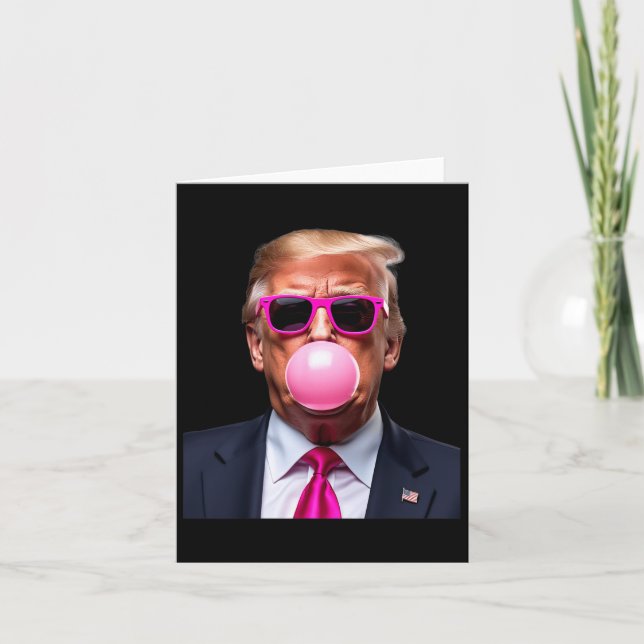 Cartão Trump Chiclete Rosa  (Frente)