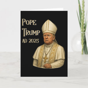 Cartão Trump como Papa da Igreja do Vaticano - Papa Trump