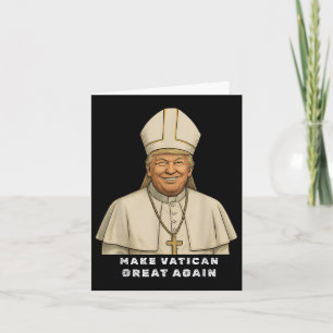 Cartão Trump Como Vaticano Church Pope Trump Torna Vatica