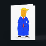 Cartão Trump Concepts of a Plan Humorous Card<br><div class="desc">Let Trump express your sarcastic nature with this concepts of a plan greeting card. The crabby president with his orange skin is ready to show a friend, brother, sister, husband, wife, mother, father, of the world your feelings. Crabgrass Cards are fun cartoons with a snarky side. Go ahead, show what's...</div>