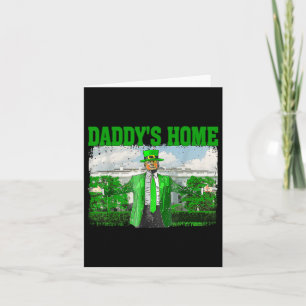 Cartão Trump Daddys Home White House Rua Engraçado