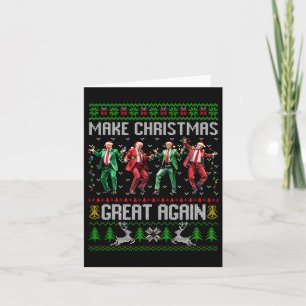 Cartão Trump Dance Papai Noel faz Excelente de Natal nova